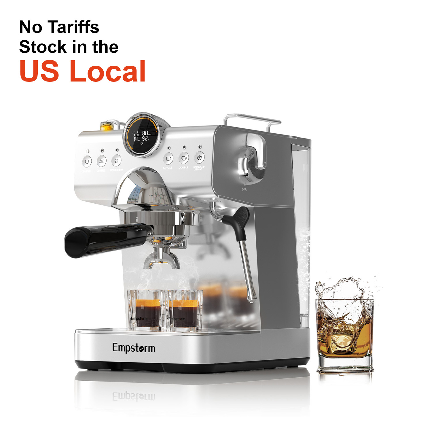 Espresso Machine Semi Auto - Empstorm CB1 Cafetera Espresso Semiautomática Eléctrica