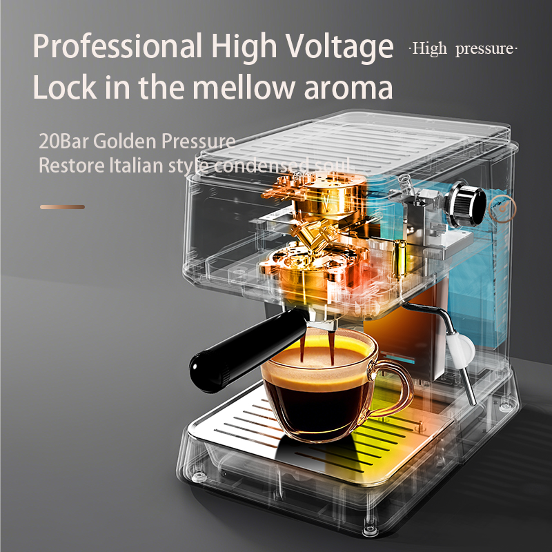 Cafetera exprés de alta presió - Espresso Machine Semi Auto reseña y precio