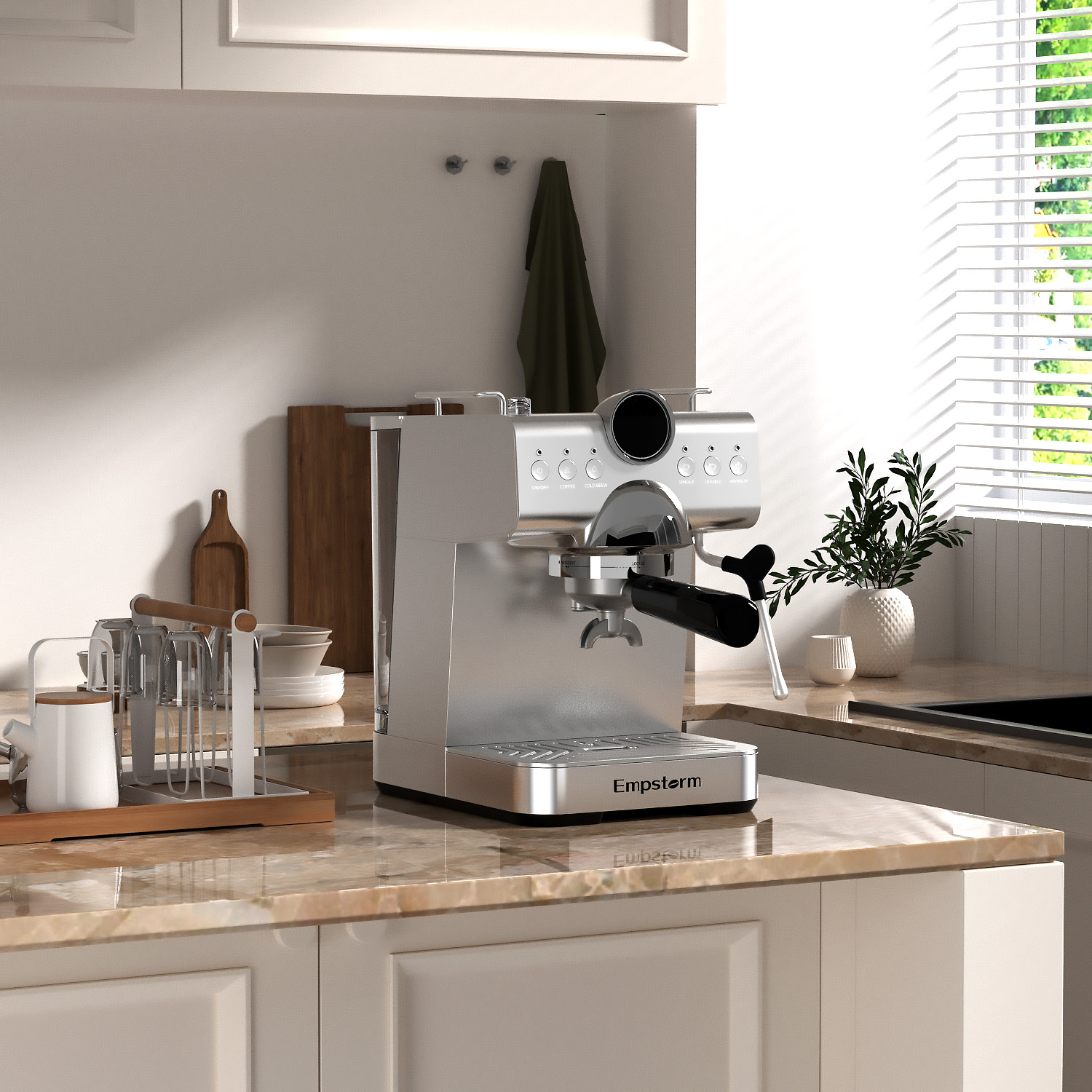 Empstorm CB1 Cafetera Espresso - Espresso Machine Semi Auto reseña y precio