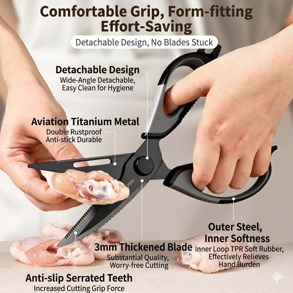 Tijeras de Cocina de Titanio p - Kitchen Appliances Packages reseña y precio