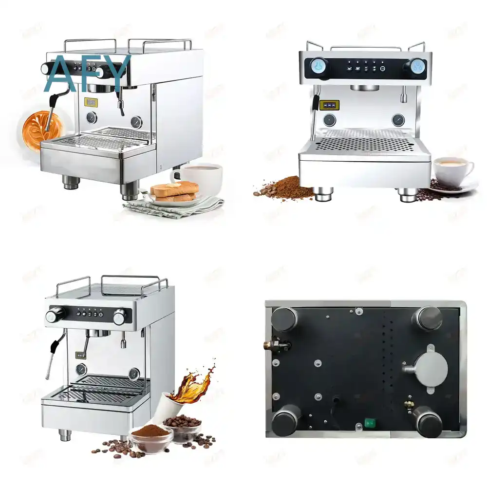 Máquina de café comercial de 6 - Espresso Machine Semi Auto reseña y precio